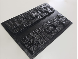 Molds for making tiles from concrete or gypsum