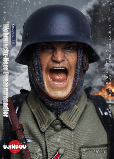 Немецкий панцергренадер - Коллекционная ФИГУРА 1/6 WWII  Wehrmacht-Heer Panzergrenadier, Kharkov 1943 (UD9041) - UJINDOU