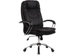 Офисное кресло LK-11 Ch перфорированная кожа NewLeather черная № 721