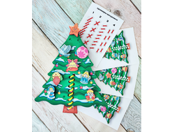 Шнуровка с липучками "Ёлочка"