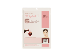 Dermal Wine Collagen Essence Mask / Dermal Тканевая маска с экстрактом красного вина и коллагеном (23 г)