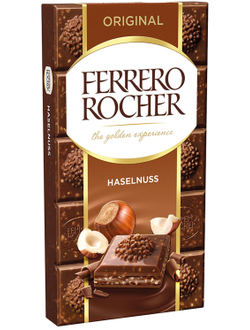 Шоколад FERRERO ROCHER  Milk молочный 90гр (16)