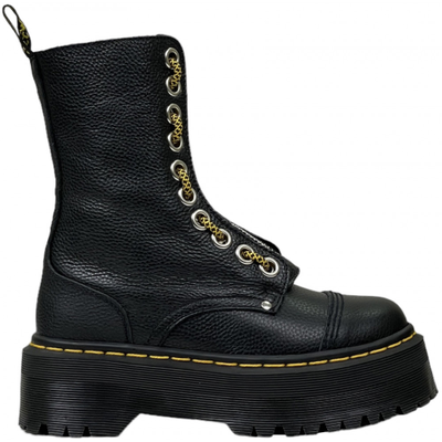 Dr Martens 1490 Sinclair Combs Leather Platform Black
