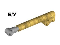 ! Б/У - Technic, Shock Absorber 11L with Internal Spring, Dark Bluish Gray Shaft, and Light Bluish Gray Tip, Pearl Gold (65151c01 / 6302623) - Б/У