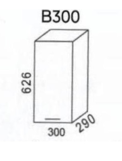 Шкаф В300 Мальва (Эра)