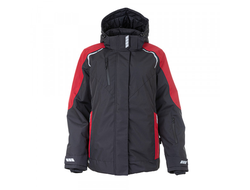 Куртка женская зимняя KW 208, черный/красный
