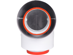 Начальный участок ROMMER 90 гр. 60/100 в комплекте фланец (Арт. RCA-6010-240190)