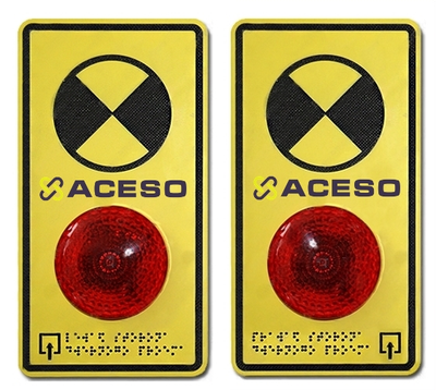 Световые маяки для обозначения габаритов входной двери или проема, пара.