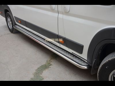 Пороги с накладным листом	d53 для Peugeot Boxer (2014-)