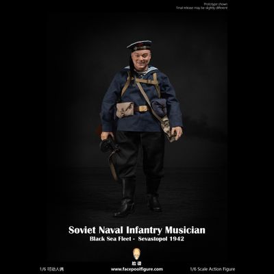 ПРЕДЗАКАЗ - Матрос Черноморского флота 1942 г - Коллекционная ФИГУРА 1/6 Soviet Naval Infantry Musician Black Sea Fleet Sevastopol 1942 (FP021B) - Facepoolfigure ?ЦЕНА: 24600 РУБ.?