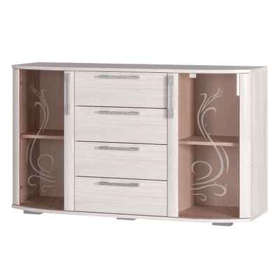 Флорида Комод (лдсп) (Ясень белый), Ш1300хВ770хГ446