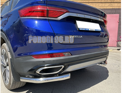 Защита заднего бампера угловая d60 для Geely Tugella (2021-...)