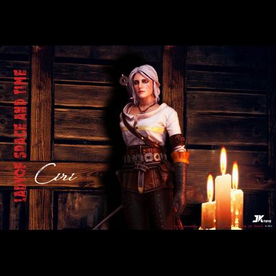 Цири (Цирилла, The Witcher III) - КОЛЛЕКЦИОННАЯ ФИГУРКА 1/6 Lady of space and time Ciri (K-001) - JKTOYS