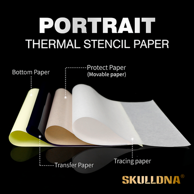 Трансферная бумага для термо перевода AVA SKULLDNA Portrait Thermal Stencil Paper