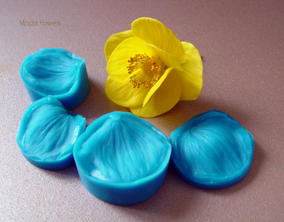 "Лепестки купавки" набор силиконовых молдов (вайнеров)