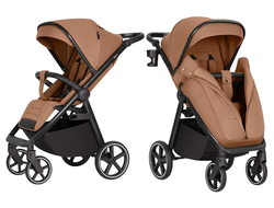 Коляска прогулочная Carrello Bravo Sl CRL-5520 Caramel Beige 2025 (черная рама)