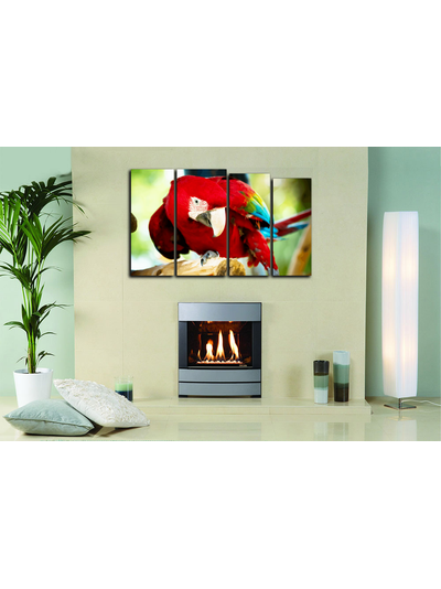 Модульная картина &quot;Красный ару&quot;