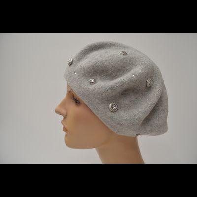 Vizio Италия берет 3633 фетровый светло - серый фото