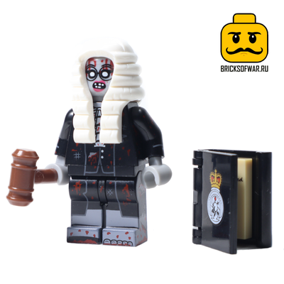 Конструктор фигурка Зомби судья, совместим с Лего