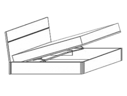Кровать Caprice White с подъемным механизмом