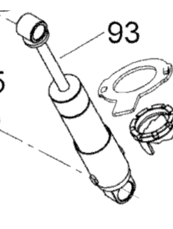 Амортизатор задний оригинал BRP M23152/ 23152 для BRP LYNX/Ski-Doo