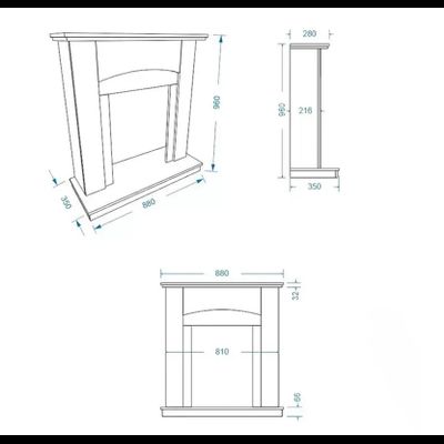 Электрокамин Barcelona GR с очагом Fobos