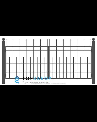Распашные сварные ворота для забора SZ15-05 с установкой от завода купить