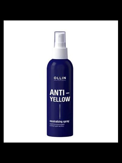 OLLIN ANTI YELLOW Нейтрализующий спрей для волос Silver 150 мл