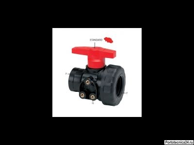 Кран 2х ходовой; тип ручки LL; крепление TYPE 2; вх.-вых.Г2"