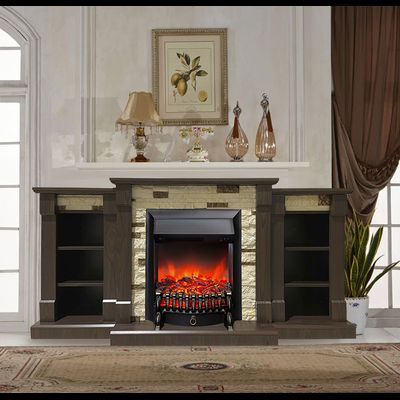 Электрокамин Моника LUX AO M1 с очагом Fobos