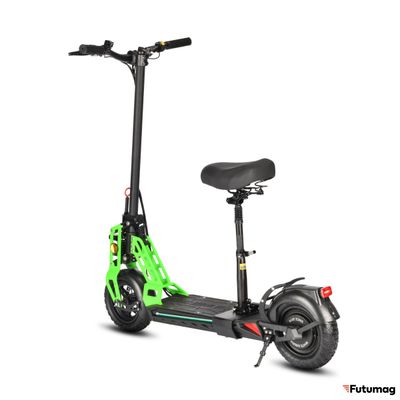 Электросамокат WHITE SIBERIA TAIGA 3 1000W GREEN UFO (кислотный зелёный)