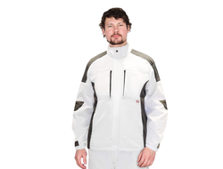 Куртка СИРИУС-ЦИТРИН белый со средне-серым
