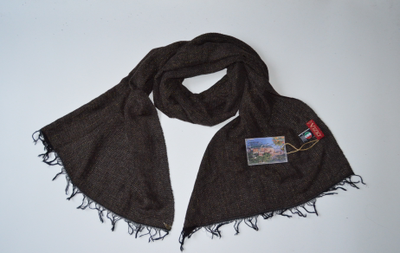 Шарф платок из вискозы коричневый Vizio Италия 6205