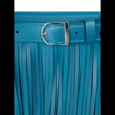 Bonny пояс с бахромой 80 Темно-бирюзовый