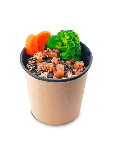 Круглый контейнер (Черный) 500 мл