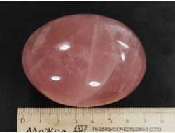 Кварц розовый, полировка, Мадагаскар (70*62*38 мм, 267 г) №35615