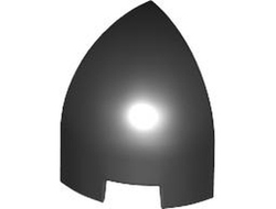 Slope, Curved 1 x 1 x 1 1/3 Corner Round, Black (1871 6436425)
