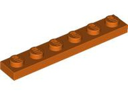 Plate 1 x 6, Reddish Orange (3666 6469087)