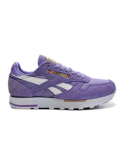 Кроссовки Reebok classic фиолетовые замшевые женские