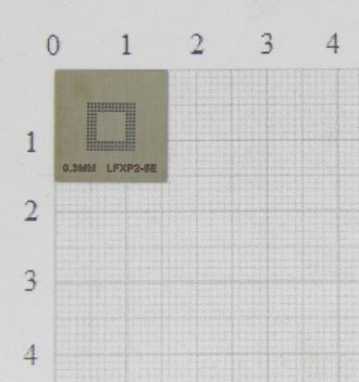 Трафарет BGA для реболлинга игровой консоли LFXP2-5E 0,3 мм