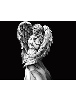 Авторская гравировка ангела