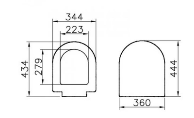 Сиденье для унитаза, Vitra S50, с микролифтом, 72-003-309