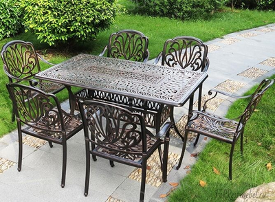 Обеденный комплект из литого алюминия Rimini