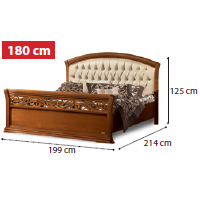 Кровать "Capitonne" с изножьем 180х200 см