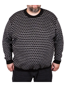 Джемпер - пуловер мужской большого размера 7007-6056 (Размеры: 60-80) свитер мужской большого размера