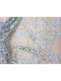 Сетка с вышивкой ширина 140см арт. 2433