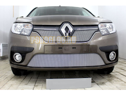 Защита радиатора Renault Logan 2018- / Renault Sandero 2018- chrome низ