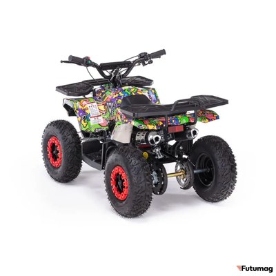 Детский квадроцикл MOTAX GRIZLIK MINI ES BW граффити
