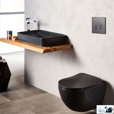 Раковина Creavit Ultra UL060-00SM00E-0000 Black Mat, накладная, черная, матовая, на столешницу