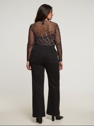 Джинсы черные прямые